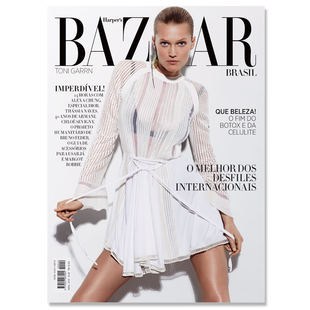 Toni Garrn é a capa de abril da Harper's Bazaar Brasil ...