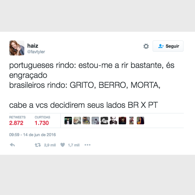 Posso compartilhar portugueses brigando aqui? Eu acho engraçado : r/brasil