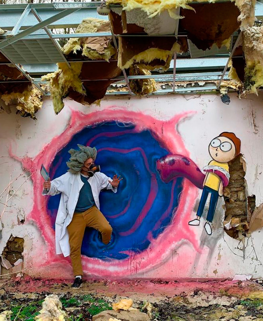 Grafite 3D: artista francês explora desenhos em locais abandonados; veja -  Site RG – Moda, Estilo, Festa, Beleza e mais
